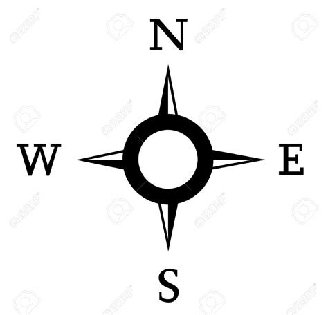Compass Clipart Black And White | Free download on ClipArtMag