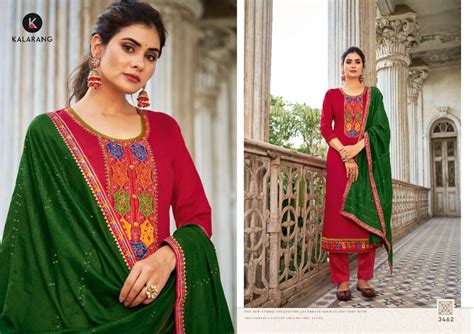 ANIKA BY KALARANG 3461 TO 3464 SERIES BEAUTIFUL SUITS COLORFUL STYLISH ...
