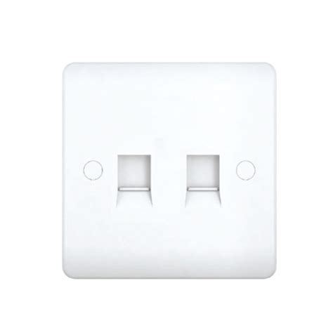 MILANO DUAL RJ45 DATA OUTLET WHITE | Danube Home Bangladesh