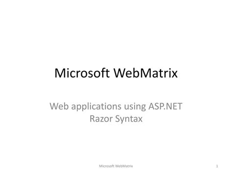 Image result for Microsoft WebMatrix Features