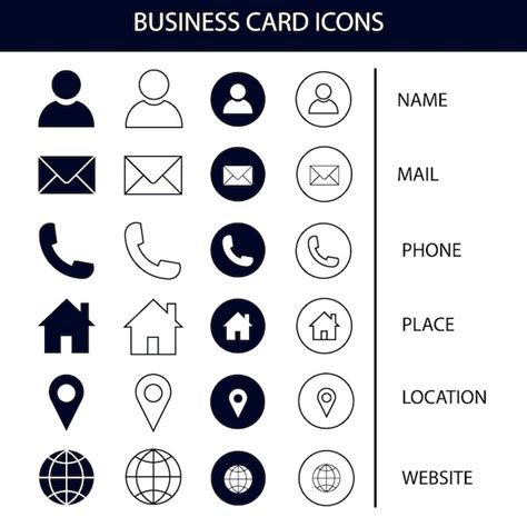 Business Card Icons TextFormat 的图像结果