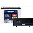 Luminous Inverlast ILTT26060 220Ah Tall Tubular Battery with Zelio+1100 ...