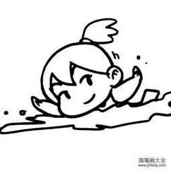 Swim简笔画 的图像结果