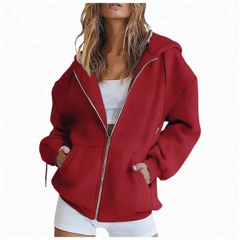 Ccpelsie Zip Up Hoodie Women Fleece Jacket Autumn Winter Hoodie with ...