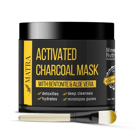 Buy Matra Activated Charcoal Mask With Bentonite And Aloe-vera ...