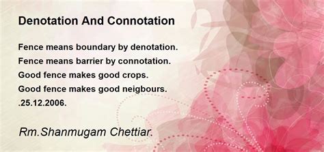 Image result for Connotation Poem Example