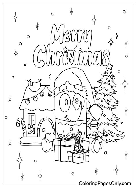 Bluey Holiday Coloring Pages