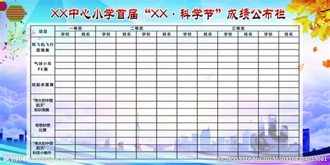 成绩公布栏设计图__PSD分层素材_PSD分层素材_设计图库_昵图网nipic.com