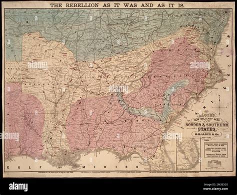 Lloyd's new military map of the border & southern states , United ...