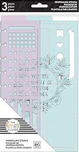 me & my BIG ideas Journal Stencils - The Happy Planner Scrapbooking ...