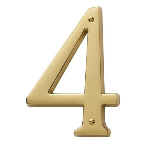 Baldwin Estate Lifetime Brass House Numbers 90674.003.CD | Zoro