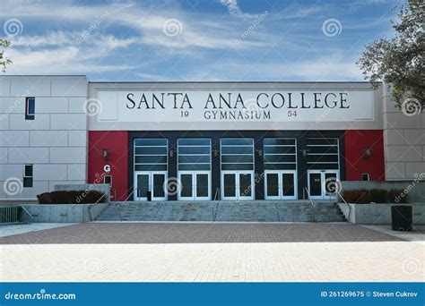 SANTA ANA, CALIFORNIA - 11 NOV 2022: the Gymnasium on the Campus of ...
