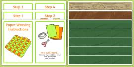 Paper Weaving Craft Instructions (teacher made)