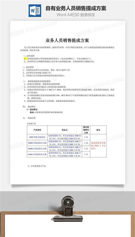 业务提成工资结算单_word文档在线阅读与下载_免费文档