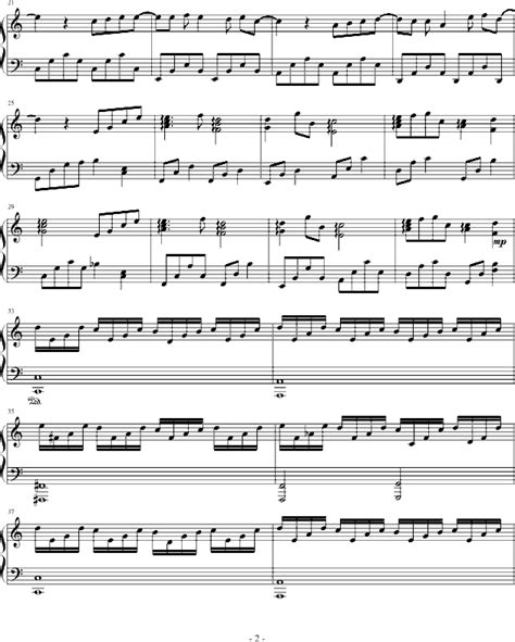 蒲公英的约定-伴奏蓝幻版-钢琴谱(钢琴曲)-周杰伦 歌谱简谱网