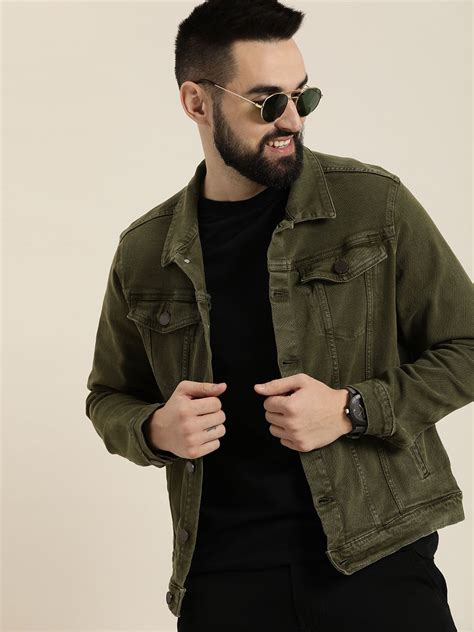 HERE&NOW Solid Spread Collar Denim Jacket - Price History