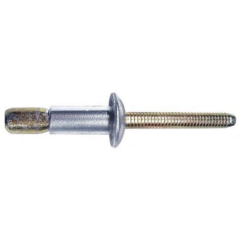 Howmet Aerospace Blind Rivet, Dome Head, 3/16 in Dia., 43/64 in L ...