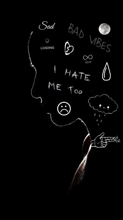 Download Cute Sad Drawing Wallpaper | Wallpapers.com