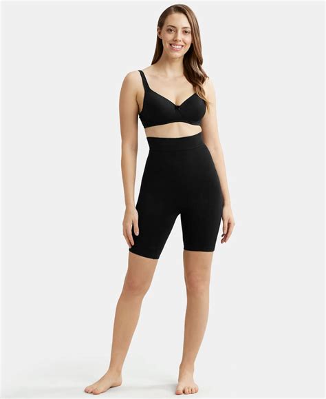 Buy High Waist Cotton Rich Elastane Stretch Seamfree Shorts Shapewear ...