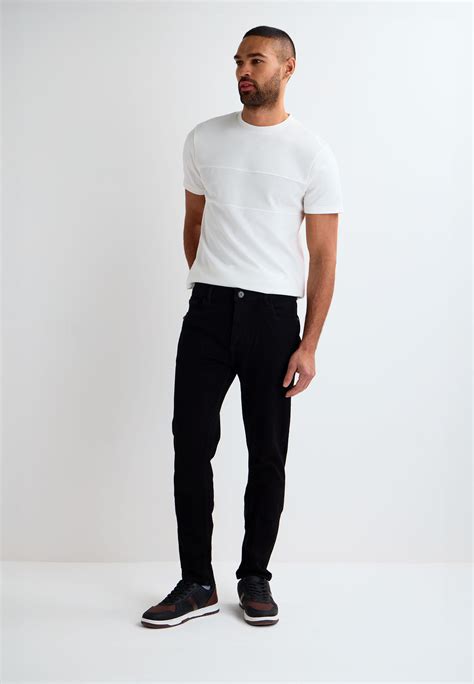 Mens Black Stretch Slim Jeans | Peacocks
