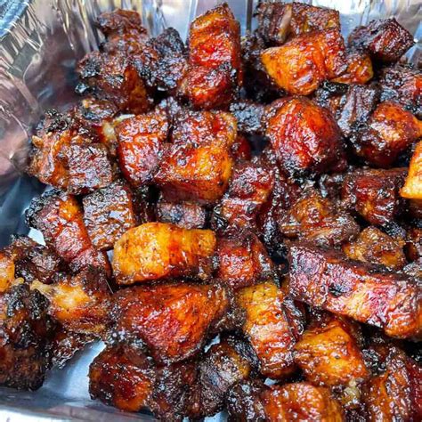 Smoked Pork Belly Burnt Ends - Tender, sweet, easy, lip-smacking recipe!