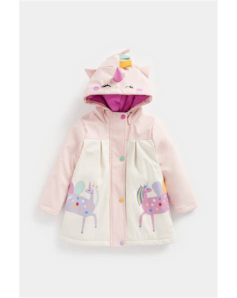 Buy Girls Full Sleeves Jacket With 3D Unicorn Design-Multicolor Online ...