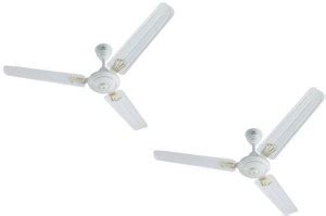 BAJAJ New Bahar Pack Of 2 1200 mm 3 Blade Ceiling Fan Price in India ...