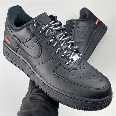 Nike Air Force 1 Low Supreme Black - DoorstepDrip