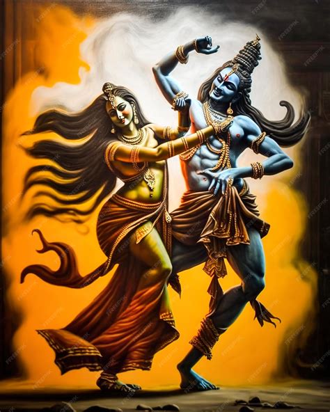Premium Photo | Lord Shiva and Maa Parvati dancing
