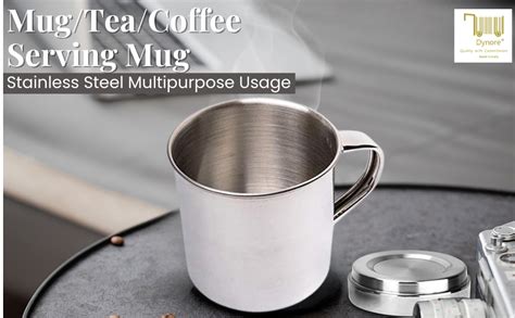 Buy Dynore Stainless Steel Multipurpose Usage Mug/Tea/Coffee Serving ...
