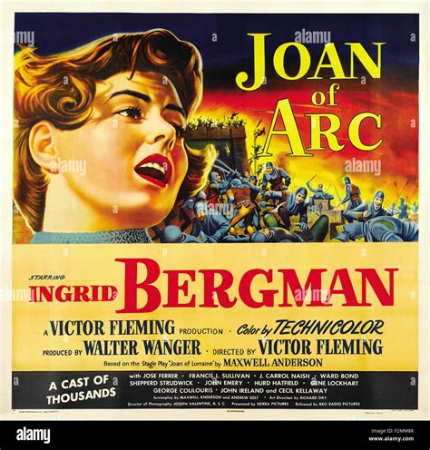 Joan of Arc (1948) 02 - Movie Poster Stock Photo - Alamy