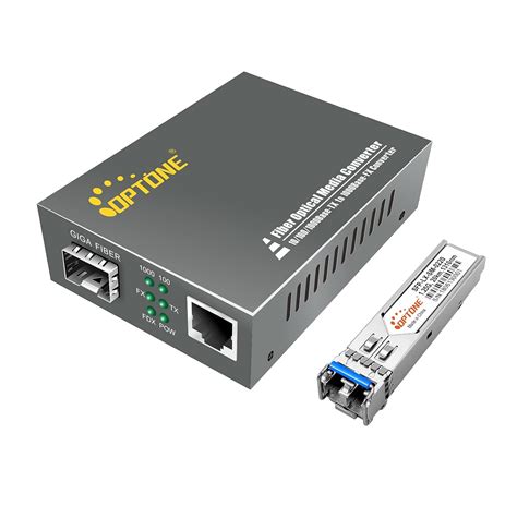 OPTONE Gigabit Media Converter RJ45 Port 10/100/1000Base-Tx to 1000Base ...