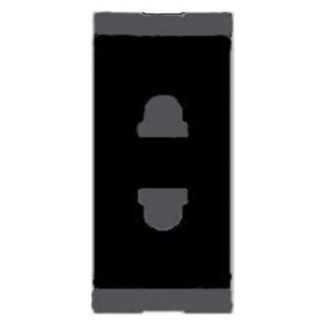 Buy Norisys Cube Series 2 Pin Socket (Round & Flat) 6A 2Module C5010 ...