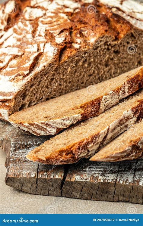 Homemade Rye Bread. Healthy, Clean Eating. Healthy Food Concept Stock ...