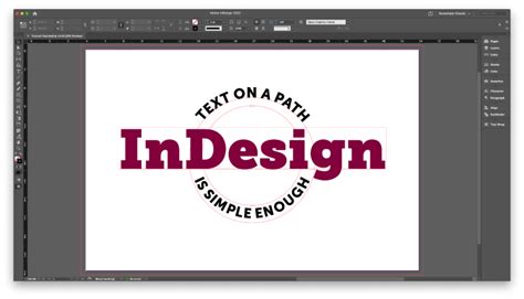 Image result for Curved Text in InDesign