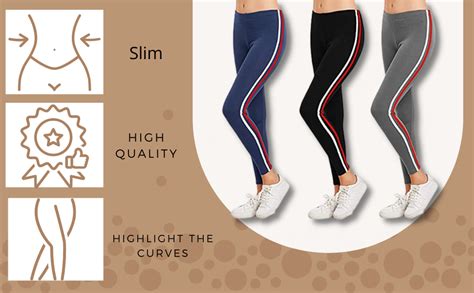 FITG18 Women's Slim Fit Leggings (Pack of 3)(Fitg18_Assorted_Free Size ...