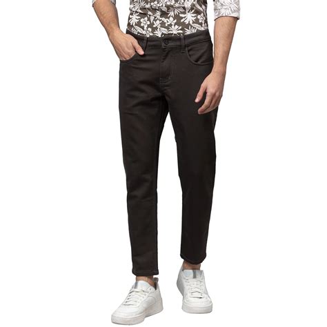 Being Human Men Cropped Fit Denim-Dk Grey