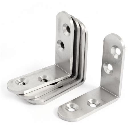 ELECTROPRIME L Shaped Angle Corner Bracket Fastener 50 x 50mm Silver ...