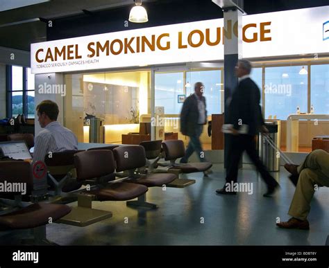 Smoking lounge at an airport Stock Photo - Alamy