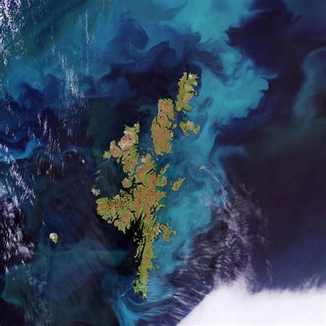 Earth From Space: Shetland Islands in the Northern Isles of Scotland ...