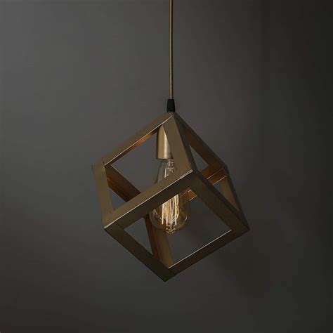 Edison Filament Hanging Golden Cube 6", E27 Holder, Decorative, URBAN ...