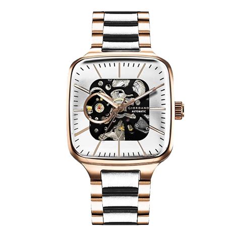 Buy Giordano Luxury Watch for Men – Automatic Skeleton Square Dial ...