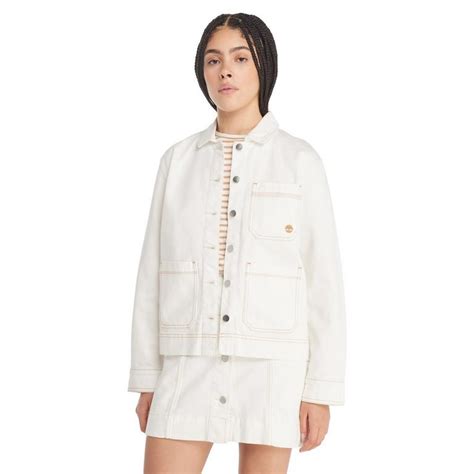 Timberland Women's Kempshire Chore Vintage White Field Jacket | Sports ...