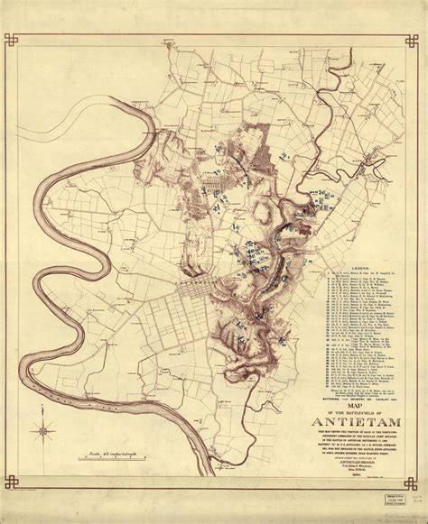 Battle Of Antietam Map