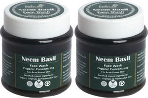 RUSTIC ART Organic Neem Basil Concentrate 125g (Set of 2) Face Wash ...