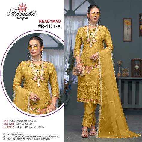 Ramsha R 1171 Nx Pakistani Readymade Suits Collection