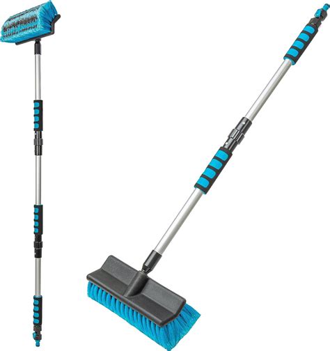 Amazon.com: DSV Standard Car Wash Brush with 50'' Long Handle, Car Cleaning Brush with Hose ...