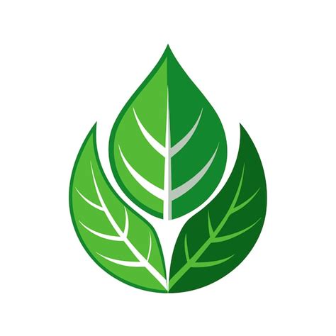 Beautiful flat style leaf icon vector illustration | Premium AI ...