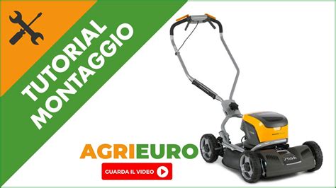 Montaggio e funzionamento rasaerba elettrica a batteria  