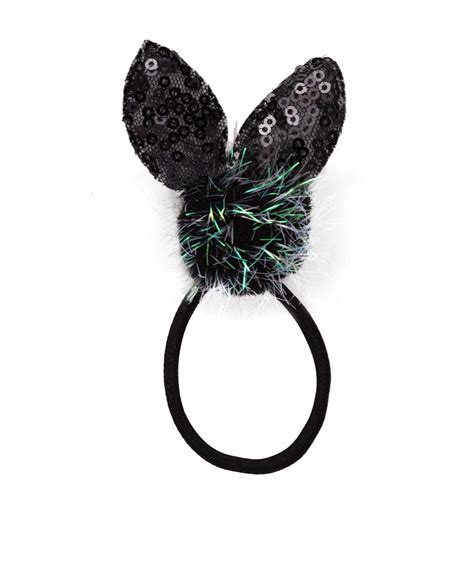 Buy Stol'n Bunny Sequins Style Solid Fabric Rubber Hairband for Girls ...